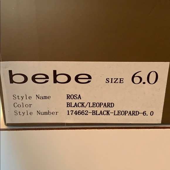 Bebe Rosa Leopard Hair Closed-Toe Heels - Picture 5 of 6